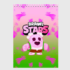 Скетчбук с принтом Sakura Spike Brawl Stars в Санкт-Петербурге, 100% бумага
 | 48 листов, плотность листов — 100 г/м2, плотность картонной обложки — 250 г/м2. Листы скреплены сверху удобной пружинной спиралью | brawl | brawl stars | sakura spike | spike | бравл | бравл кактус | бравл старс | кактус | сакура спайк | спайк | спайк бравл старс