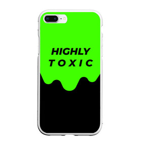 Чехол для iPhone 7Plus/8 Plus матовый с принтом HIGHLY toxic 0 2 в Санкт-Петербурге, Силикон | Область печати: задняя сторона чехла, без боковых панелей | green | neon | street style | style | toxic