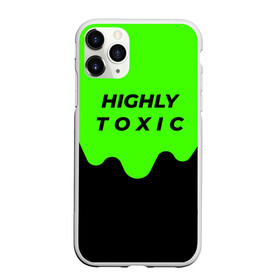 Чехол для iPhone 11 Pro Max матовый с принтом HIGHLY toxic 0 2 в Санкт-Петербурге, Силикон |  | green | neon | street style | style | toxic