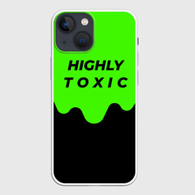 Чехол для iPhone 13 mini с принтом HIGHLY toxic 0.2 в Санкт-Петербурге,  |  | green | neon | street style | style | toxic