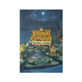 Обложка для паспорта матовая кожа с принтом ANIMAL CROSSING в Санкт-Петербурге, натуральная матовая кожа | размер 19,3 х 13,7 см; прозрачные пластиковые крепления | animal crossing:new horizons | game | nintendo | анимал кроссинг | животные | звери | игра | нинтендо | пересечение животных