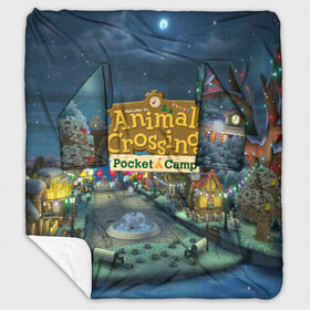 Плед с рукавами с принтом ANIMAL CROSSING в Санкт-Петербурге, 100% полиэстер | Закругленные углы, все края обработаны. Ткань не мнется и не растягивается. Размер 170*145 | animal crossing:new horizons | game | nintendo | анимал кроссинг | животные | звери | игра | нинтендо | пересечение животных