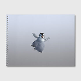 Альбом для рисования с принтом мультяшный пингвин в Санкт-Петербурге, 100% бумага
 | матовая бумага, плотность 200 мг. | Тематика изображения на принте: герой | зимняя птица | лед | миленький | мультяшный | неуклюжий | персонаж | пингвин | пингвинчик | смешной