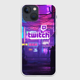 Чехол для iPhone 13 mini с принтом TWITCH в Санкт-Петербурге,  |  | Тематика изображения на принте: game | gamer | logo | trend | twitch | twitties | игры | логотип | мода | надписи | стрим | твитч | тренд