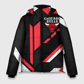 Мужская зимняя куртка 3D с принтом CHICAGO BULLS в Санкт-Петербурге, верх — 100% полиэстер; подкладка — 100% полиэстер; утеплитель — 100% полиэстер | длина ниже бедра, свободный силуэт Оверсайз. Есть воротник-стойка, отстегивающийся капюшон и ветрозащитная планка. 

Боковые карманы с листочкой на кнопках и внутренний карман на молнии. | Тематика изображения на принте: bulls | chicago | chicago bulls | nba | red bulls | usa | америка | быки | нба | сша | чикаго буллс