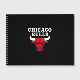 Альбом для рисования с принтом CHICAGO BULLS в Санкт-Петербурге, 100% бумага
 | матовая бумага, плотность 200 мг. | bulls | chicago | chicago bulls | nba | red bulls | usa | америка | быки | нба | сша | чикаго буллс