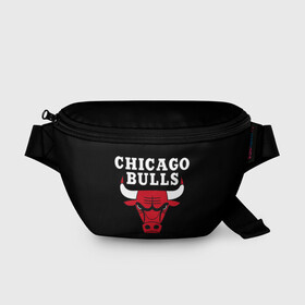 Поясная сумка 3D с принтом CHICAGO BULLS в Санкт-Петербурге, 100% полиэстер | плотная ткань, ремень с регулируемой длиной, внутри несколько карманов для мелочей, основное отделение и карман с обратной стороны сумки застегиваются на молнию | bulls | chicago | chicago bulls | nba | red bulls | usa | америка | быки | нба | сша | чикаго буллс