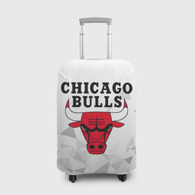 Чехол для чемодана 3D с принтом CHICAGO BULLS в Санкт-Петербурге, 86% полиэфир, 14% спандекс | двустороннее нанесение принта, прорези для ручек и колес | bulls | chicago | chicago bulls | nba | red bulls | usa | америка | быки | нба | сша | чикаго буллс