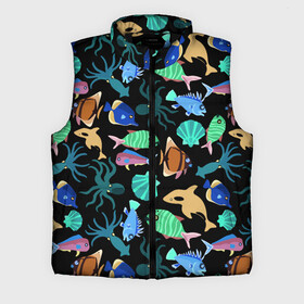 Мужской жилет утепленный 3D с принтом Summer в Санкт-Петербурге,  |  | color | design | fashion | fish | paint | shell | squid | summer | vanguard | авангард | дизайн | кальмар | краска | лето | мода | ракушка | рыба | цвет