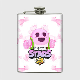 Фляга с принтом Sakura Spike Brawl Stars в Санкт-Петербурге, металлический корпус | емкость 0,22 л, размер 125 х 94 мм. Виниловая наклейка запечатывается полностью | brawl | brawl stars | sakura spike | spike | бравл | бравл кактус | бравл старс | кактус | сакура спайк | спайк | спайк бравл старс