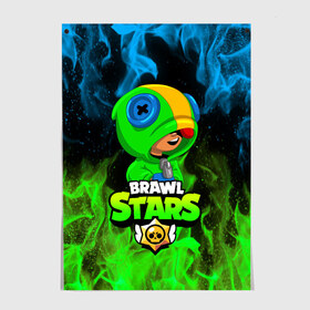 Постер с принтом BRAWL STARS LEON в Санкт-Петербурге, 100% бумага
 | бумага, плотность 150 мг. Матовая, но за счет высокого коэффициента гладкости имеет небольшой блеск и дает на свету блики, но в отличии от глянцевой бумаги не покрыта лаком | bibi | brawl stars | coach mike | crow | gale | leon | leon shark | max | mecha crow | mortis | mr.p | phoenix | sally leon | sandy | spike | sprout | tara | unicorn | virus 8 bit | werewolf | ворон | оборотень