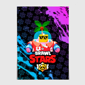 Постер с принтом BRAWL STARS (NEW SPROUT) [9] в Санкт-Петербурге, 100% бумага
 | бумага, плотность 150 мг. Матовая, но за счет высокого коэффициента гладкости имеет небольшой блеск и дает на свету блики, но в отличии от глянцевой бумаги не покрыта лаком | 8 bit | android | brawl | brawl stars | clash | clash royale | game | leon | royale | sprout | stars | андроид | игра | кольт | леон | мобильные игры | спраут