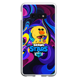 Чехол для Samsung S10E с принтом BRAWL STARSLEON SALLY в Санкт-Петербурге, Силикон | Область печати: задняя сторона чехла, без боковых панелей | 8 | 8 bit | bibi | brawl stars | brock | bull | crow | dinomike | el primo | leon | mobile game | mr.p | nita | poko | ricochet | stars | tara | бравл старс | ворон | леон | мобильные игры