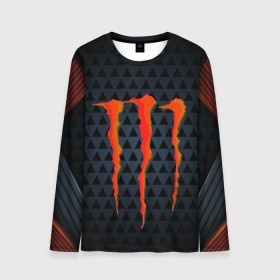 Мужской лонгслив 3D с принтом MONSTER ENERGY (Z) в Санкт-Петербурге, 100% полиэстер | длинные рукава, круглый вырез горловины, полуприлегающий силуэт | Тематика изображения на принте: black monster | bmx | claw | cybersport | energy | monster | monster energy | moto | motocross | race | sport | киберспорт | когти | монстер энерджи | монстр | мото | мотокросс | ралли | скейтбординг | спорт | то | энергия