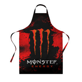 Фартук 3D с принтом MONSTER ENERGY (Z) в Санкт-Петербурге, 100% полиэстер | общий размер — 65 х 85 см, ширина нагрудника — 26 см, горловина — 53 см, длина завязок — 54 см, общий обхват в поясе — 173 см. Принт на завязках и на горловине наносится с двух сторон, на основной части фартука — только с внешней стороны | black monster | bmx | claw | cybersport | energy | monster | monster energy | moto | motocross | race | sport | киберспорт | когти | монстер энерджи | монстр | мото | мотокросс | ралли | скейтбординг | спорт | энергия