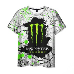 Мужская футболка 3D с принтом MONSTER ENERGY (Z) в Санкт-Петербурге, 100% полиэфир | прямой крой, круглый вырез горловины, длина до линии бедер | Тематика изображения на принте: black monster | bmx | claw | cybersport | energy | monster | monster energy | moto | motocross | race | sport | киберспорт | когти | монстер энерджи | монстр | мото | мотокросс | ралли | скейтбординг | спорт | то | энергия