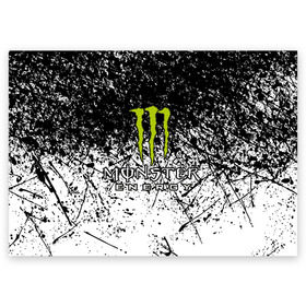 Поздравительная открытка с принтом MONSTER ENERGY (Z) в Санкт-Петербурге, 100% бумага | плотность бумаги 280 г/м2, матовая, на обратной стороне линовка и место для марки
 | black monster | bmx | claw | cybersport | energy | monster | monster energy | moto | motocross | race | sport | киберспорт | когти | монстер энерджи | монстр | мото | мотокросс | ралли | скейтбординг | спорт | то | энергия