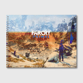 Альбом для рисования с принтом FARCRYPRIMAL в Санкт-Петербурге, 100% бумага
 | матовая бумага, плотность 200 мг. | far cry | farcry | game | ubisof | выживание | джунгли | игры | остров | фар край