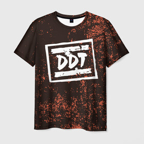 Мужская футболка 3D с принтом ДДТ (Z) в Санкт-Петербурге, 100% полиэфир | прямой крой, круглый вырез горловины, длина до линии бедер | ddt | music | rock | ддт | музыка | рок | шевчук | юрий шевчук