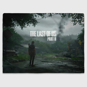 Плед 3D с принтом The last of Us 2 в Санкт-Петербурге, 100% полиэстер | закругленные углы, все края обработаны. Ткань не мнется и не растягивается | Тематика изображения на принте: dog | game | last of us | survival | the last of us | the last of us 2 | tlou | выживание | игра | последний из нас