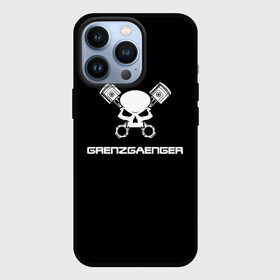 Чехол для iPhone 13 Pro с принтом Grenzgaenger в Санкт-Петербурге,  |  | Тематика изображения на принте: grenzgaenger | авто | байк | байкер | гонки | гонщик | двигатель | механик | мото | поршень | череп