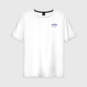 Женская футболка хлопок Oversize с принтом Crew Dragon (+спина) (Z) в Санкт-Петербурге, 100% хлопок | свободный крой, круглый ворот, спущенный рукав, длина до линии бедер
 | 