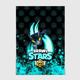 Постер с принтом Brawl stars mecha crow. в Санкт-Петербурге, 100% бумага
 | бумага, плотность 150 мг. Матовая, но за счет высокого коэффициента гладкости имеет небольшой блеск и дает на свету блики, но в отличии от глянцевой бумаги не покрыта лаком | bibi | brawl stars | coach mike | leon | leon shark | mecha crow | mr.p | sally leon | sandy | sprout | unicorn | virus 8 bit | биби | бравл старс | вирус 8 бит | леон | оборотень | спроут | сэли леон