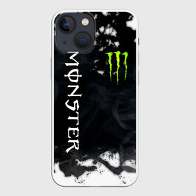 Чехол для iPhone 13 mini с принтом MONSTER ENERGY в Санкт-Петербурге,  |  | black monster | bmx | claw | cybersport | energy | monster | monster energy | moto | motocross | race | sport | киберспорт | когти | монстер энерджи | монстр | мото | мотокросс | ралли | скейтбординг | спорт | энергия