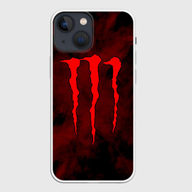 Чехол для iPhone 13 mini с принтом MONSTER ENERGY в Санкт-Петербурге,  |  | black monster | bmx | claw | cybersport | energy | monster | monster energy | moto | motocross | race | sport | киберспорт | когти | монстер энерджи | монстр | мото | мотокросс | ралли | скейтбординг | спорт | энергия