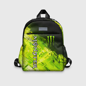 Детский рюкзак 3D с принтом MONSTER ENERGY в Санкт-Петербурге, 100% полиэстер | лямки с регулируемой длиной, сверху петелька, чтобы рюкзак можно было повесить на вешалку. Основное отделение закрывается на молнию, как и внешний карман. Внутри дополнительный карман. По бокам два дополнительных кармашка | Тематика изображения на принте: black monster | bmx | claw | cybersport | energy | monster | monster energy | moto | motocross | race | sport | киберспорт | когти | монстер энерджи | монстр | мото | мотокросс | ралли | скейтбординг | спорт | энергия