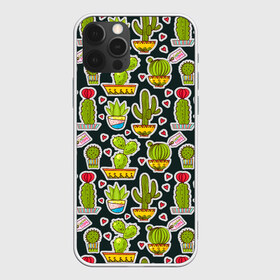 Чехол для iPhone 12 Pro Max с принтом Кактусы в Санкт-Петербурге, Силикон |  | pattern | pop art | кактусы | колючки | паттерн | поп арт | тайлинг | текстуры | фоны