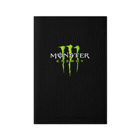 Обложка для паспорта матовая кожа с принтом MONSTER ENERGY в Санкт-Петербурге, натуральная матовая кожа | размер 19,3 х 13,7 см; прозрачные пластиковые крепления | black monster | bmx | claw | cybersport | energy | monster | monster energy | moto | motocross | race | sport | киберспорт | когти | монстер энерджи | монстр | мото | мотокросс | ралли | скейтбординг | спорт | энергия