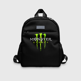 Детский рюкзак 3D с принтом MONSTER ENERGY в Санкт-Петербурге, 100% полиэстер | лямки с регулируемой длиной, сверху петелька, чтобы рюкзак можно было повесить на вешалку. Основное отделение закрывается на молнию, как и внешний карман. Внутри дополнительный карман. По бокам два дополнительных кармашка | black monster | bmx | claw | cybersport | energy | monster | monster energy | moto | motocross | race | sport | киберспорт | когти | монстер энерджи | монстр | мото | мотокросс | ралли | скейтбординг | спорт | энергия