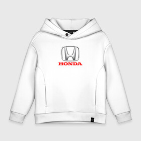 Детское худи Oversize хлопок с принтом HONDA в Санкт-Петербурге, френч-терри — 70% хлопок, 30% полиэстер. Мягкий теплый начес внутри —100% хлопок | боковые карманы, эластичные манжеты и нижняя кромка, капюшон на магнитной кнопке | acura | auto | cr z | honda | honda power | japan | japanese | nsx | sport | авто | автомобиль | автомобильные | акура | бренд | марка | машины | спорт | хонда | япония