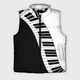 Мужской жилет утепленный 3D с принтом Piano  Пианино в Санкт-Петербурге,  |  | black | piano | white | белая | белое | инструмент | клавиши | клавишы | музыка | музыкальный | музыкант | ноты | пиан | пианино | подарок | прикол | текстура | фортепиано | чб | черная | черно | черно белое