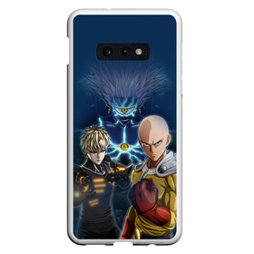 Чехол для Samsung S10E с принтом One Punch Man в Санкт-Петербурге, Силикон | Область печати: задняя сторона чехла, без боковых панелей | one punch man | saitama | ванпанчмен | герои | люди | персонажи | сайтама