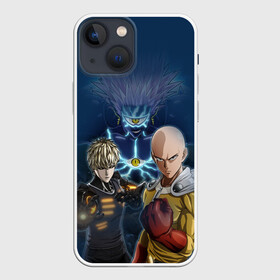 Чехол для iPhone 13 mini с принтом Сайтама и соперники в Санкт-Петербурге,  |  | one punch man | saitama | ванпанчмен | герои | люди | персонажи | сайтама