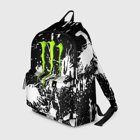 Рюкзак 3D с принтом MONSTER ENERGY в Санкт-Петербурге, 100% полиэстер | лямки с регулируемой длиной, сверху петелька, чтобы рюкзак можно было повесить на вешалку. Основное отделение закрывается на молнию, как и внешний карман. Внутри два дополнительных кармана, один из которых закрывается на молнию. По бокам два дополнительных кармашка | black monster | bmx | claw | cybersport | energy | monster | monster energy | moto | motocross | race | sport | киберспорт | когти | монстер энерджи | монстр | мото | мотокросс | ралли | скейтбординг | спорт | энергия