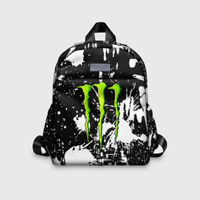 Детский рюкзак 3D с принтом MONSTER ENERGY в Санкт-Петербурге, 100% полиэстер | лямки с регулируемой длиной, сверху петелька, чтобы рюкзак можно было повесить на вешалку. Основное отделение закрывается на молнию, как и внешний карман. Внутри дополнительный карман. По бокам два дополнительных кармашка | Тематика изображения на принте: black monster | bmx | claw | cybersport | energy | monster | monster energy | moto | motocross | race | sport | киберспорт | когти | монстер энерджи | монстр | мото | мотокросс | ралли | скейтбординг | спорт | энергия