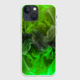 Чехол для iPhone 13 mini с принтом ЗЕЛЁНЫЙ ОГОНЬ в Санкт-Петербурге,  |  | bright | fire | flame | heat | light | wildfire | искры | огненный | огонь | пламя | пожар