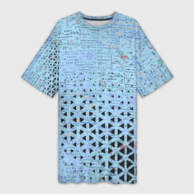 Платье-футболка 3D с принтом Математика в Санкт-Петербурге,  |  | графики | математика | студенты | теоремы | формулы