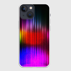 Чехол для iPhone 13 mini с принтом WAVES COLOR в Санкт-Петербурге,  |  | abstraction | geometry | optic | optical | pattern | visual | абстракция | геометрия | линии | оптические | оптический узор | полосы | психоделика | разводы | текстуры | узор | узоры | фрактал