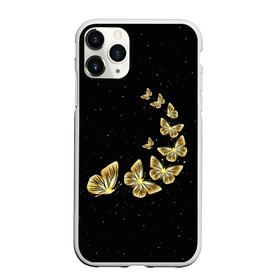 Чехол для iPhone 11 Pro матовый с принтом Golden Butterfly in Space в Санкт-Петербурге, Силикон |  | black | summer | wings | ангел | бабочка | бабочки | блестки | блестящий | девушке | желтые | животные | звезды | звери | золото | золотые | космос | крылья | летать | летний | лето | мотылек | насекомое | ночные