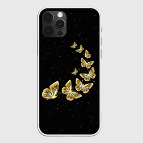 Чехол для iPhone 12 Pro Max с принтом Golden Butterfly in Space в Санкт-Петербурге, Силикон |  | black | summer | wings | ангел | бабочка | бабочки | блестки | блестящий | девушке | желтые | животные | звезды | звери | золото | золотые | космос | крылья | летать | летний | лето | мотылек | насекомое | ночные