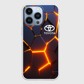 Чехол для iPhone 13 Pro с принтом TOYOTA | ТОЙОТА в Санкт-Петербурге,  |  | 3d плиты | abstraction | auto | geometry | hexagon | neon | paints | sport | stripes | texture | toyota | triangle | абстракция | авто | автомобиль | автомобильные | бренд | брызги | брызги красок | геометрия | краски | марка | машины | неон