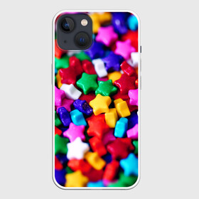 Чехол для iPhone 13 с принтом Разноцветные звездочки звезды в Санкт-Петербурге,  |  | star | детали | звезды | конструктор | мозаика | радужный | разноцветные звездочки | смело | яркий