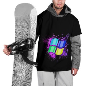 Накидка на куртку 3D с принтом Windows ART в Санкт-Петербурге, 100% полиэстер |  | art | microsoft | pc | windows | windows 10 | виндовс | виндоус | шиндовс