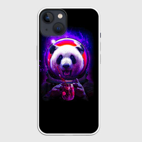 Чехол для iPhone 13 с принтом Панда космонавт в Санкт-Петербурге,  |  | panda | абстракция | арт | галактика | животное | животные | зверь | картинка | космос | неон | панда | рисунок