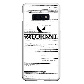 Чехол для Samsung S10E с принтом Valorant в Санкт-Петербурге, Силикон | Область печати: задняя сторона чехла, без боковых панелей | cs:go | esport | game | league of legends | overwatch | rainbow six siege | valorant | битвы | земля ближайшего будущего | игра | киберспорт | шутер