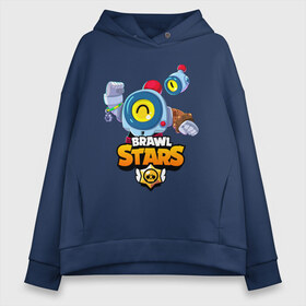 Женское худи Oversize хлопок с принтом BRAWL STARS NANI в Санкт-Петербурге, френч-терри — 70% хлопок, 30% полиэстер. Мягкий теплый начес внутри —100% хлопок | боковые карманы, эластичные манжеты и нижняя кромка, капюшон на магнитной кнопке | bibi | brawl stars | coach mike | crow | gale | leon | leon shark | max | mecha crow | mortis | mr.p | nani | phoenix | sally leon | sandy | spike | sprout | tara | virus 8 bit | werewolf | ворон | оборотень